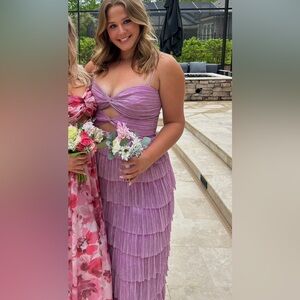 Gianni Bini fuchsia Textured Dress